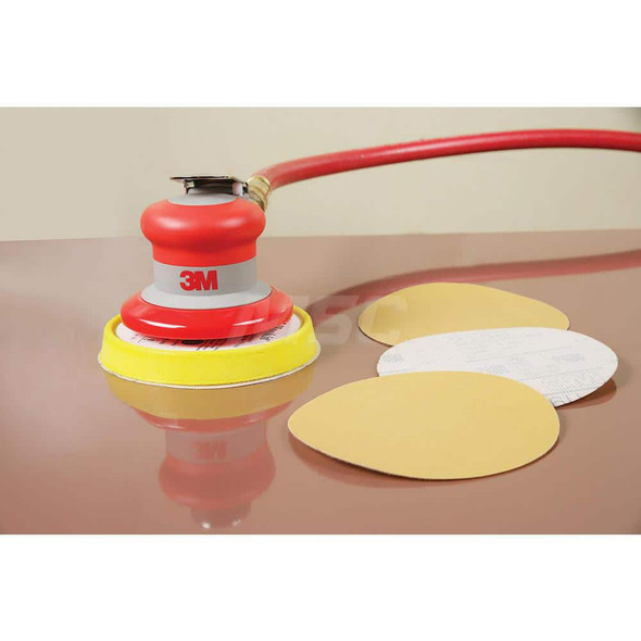 Hook & Loop Disc: 3in Dia, 320 Grit, Coated, Aluminum Oxide - 20637013