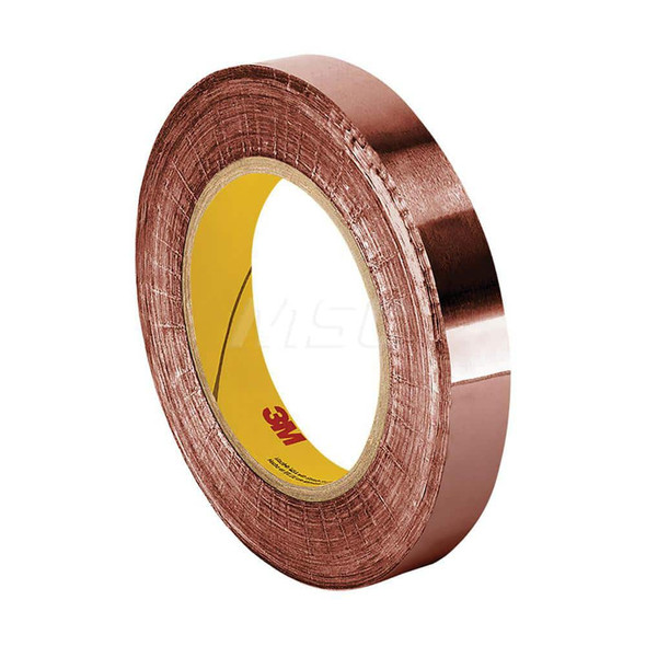 Duct & Foil Tape; Tape Type: EMI Shielding Tape; Foil Tape ; Width (Inch): 1 ; Length Range: 6 yd. - 11.9 yd. ; Material Type: Copper Foil ; Color/Pattern: Copper ; Thickness (mil): 2.6000 - 20704987