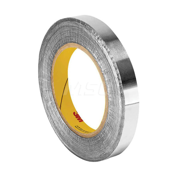 Duct & Foil Tape; Tape Type: Foil Tape ; Width (Inch): 1 ; Length Range: 1 yd. - 5.9 yd. ; Material Type: Aluminum Foil ; Color/Pattern: Silver ; Thickness (mil): 3.1000 - 20707618
