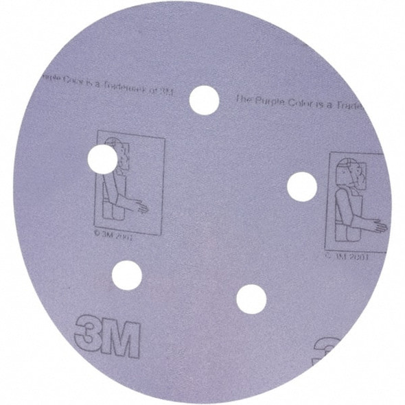 Hook & Loop Disc: 220 Grit, Coated, Aluminum Oxide - 60386711