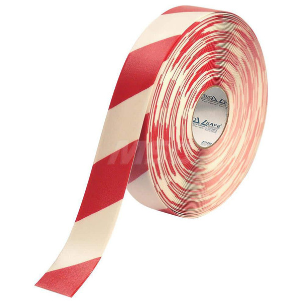 Floor & Egress Marking Tape & Strips; Surface Style: Smooth ; Traffic Type: Light Duty ; Material: PVC ; Pattern: Striped - 20578522