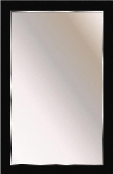 16in Wide x 22in High, Theft Resistant, Rectangle Glass Washroom Mirror - 31160724