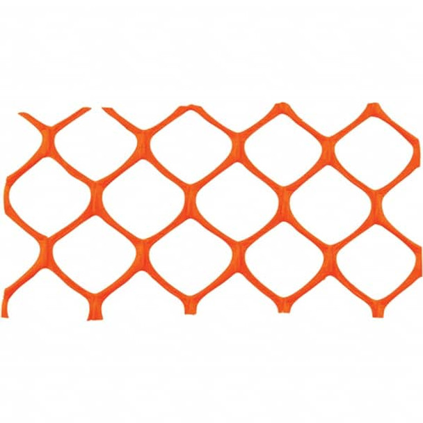 50' Long x 5' High, Orange Reusable Safety Fence - 31480122
