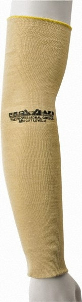 Size Universal, Yellow Aramid/Cotton Blend Cut Resistant Sleeve - 48231252
