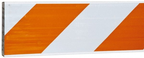 2 Inch Wide x 8 Inch High, Reflective, Plastic Barricade Rail - 50892454