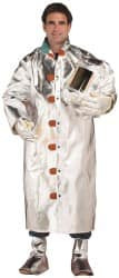 Size XL Silver & Yellow Aluminized Coat - 54164512