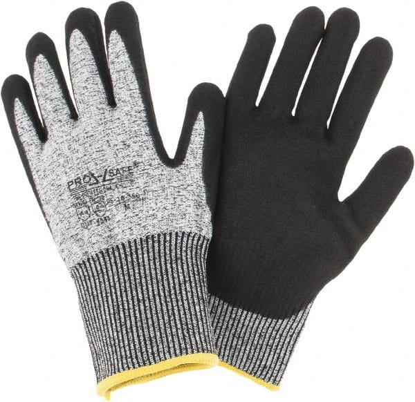 Cut-Resistant Gloves: Size M, ANSI Cut A4, Nitrile, Dyneema - 55732051