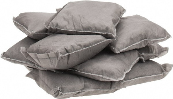 32 Qty 1 Pack 9in Long x 9in Wide x 2in High, Gray Sorbent Pillow - 58616871