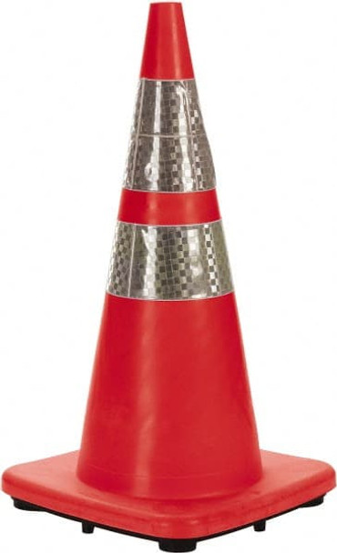 28in High, Orange Rigid Traffic Cone - 63869820