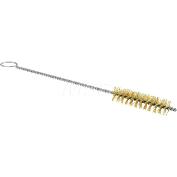 2-1/2in Long x 5/8in Diam Brass Twisted Wire Bristle Brush - 3716297
