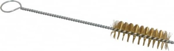 3in Long x 1in Diam Brass Twisted Wire Bristle Brush - 3716354