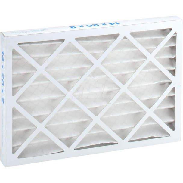 14 x 20 x 2in, MERV 8, 35&#37; Efficiency, Wire-Backed Pleated Air Filter - 6222194