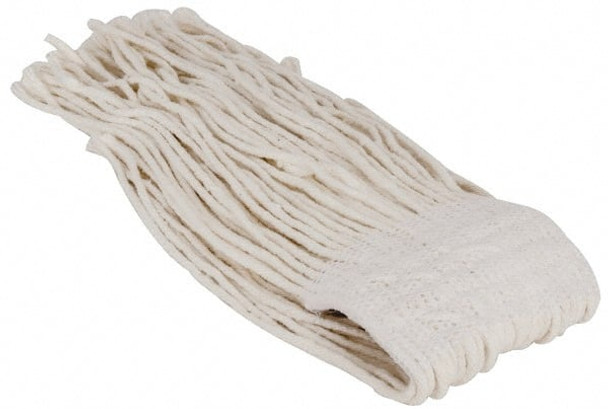 5in White Head Band, Large Rayon Cut End Mop Head - 9245531