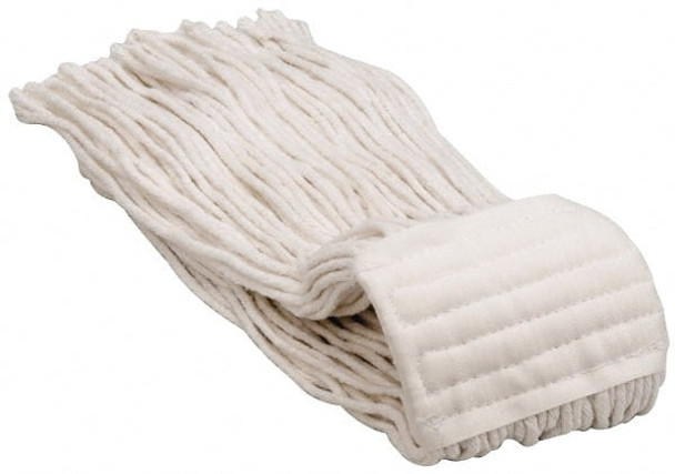 5in White Head Band, X-Large Rayon Cut End Mop Head - 9245549