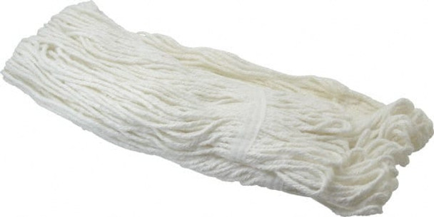 1-1/4in White Head Band, X-Small Rayon Loop End Mop Head - 9246380