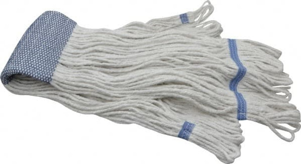 5in White Head Band, X-Large Blended Fiber Extra Large #32 Loop End Mop Head - 9316712