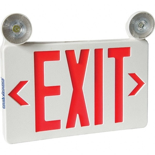 1 & 2 Face Universal Mount LED Combination Exit Signs - 16637944