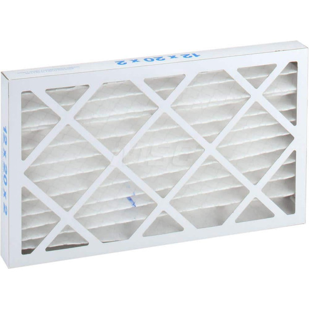 12 x 20 x 2in, MERV 10, 55&#37; Efficiency, Wire-Backed Pleated Air Filter - 32831604