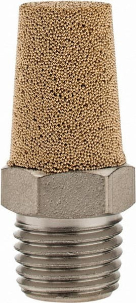 1/4 Male NPT, 9/16in Hex, 1-3/8in OAL, Exhaust Muffler - 42008854