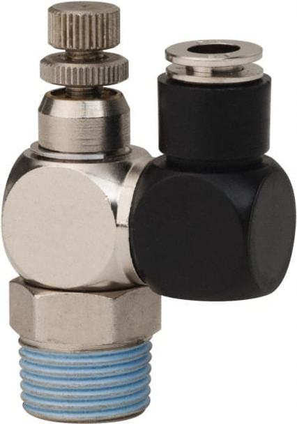 Air Flow Control Valve: Flow Control Offset Inline, 1/4in Tube OD - 78256922