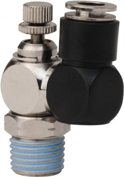 Air Flow Control Valve: Flow Control Offset Inline, 1/4in Tube OD - 78256955