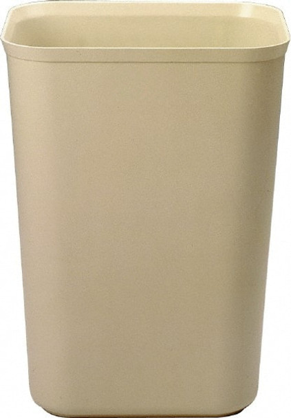 40 Qt Rectangle Beige Trash Can - 9307091