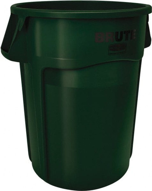 55 Gal Green Round Trash Can - 35801414