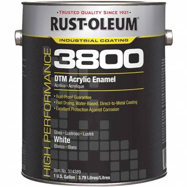 1 Gal White Gloss Finish Acrylic Enamel Paint - 39035225