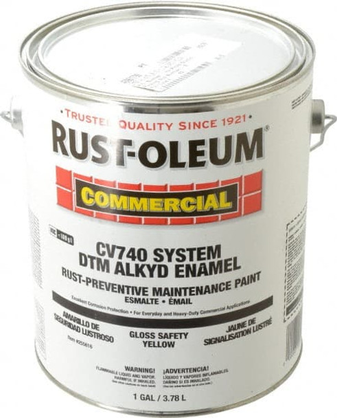 1 Gal Safety Yellow Gloss Finish Alkyd Enamel Paint - 40961799
