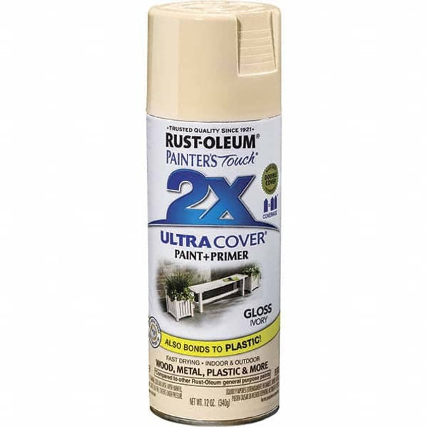 Ivory, Gloss, Enamel Spray Paint - 46976031