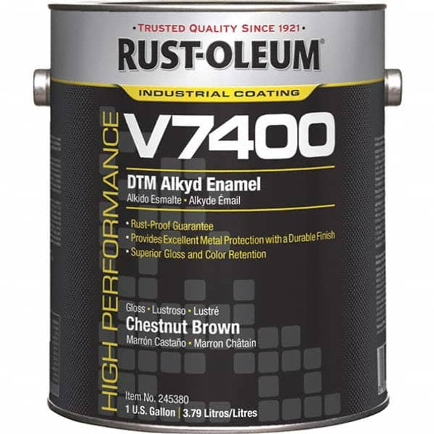 1 Gal Chestnut Brown Gloss Finish Alkyd Enamel Paint - 63520746