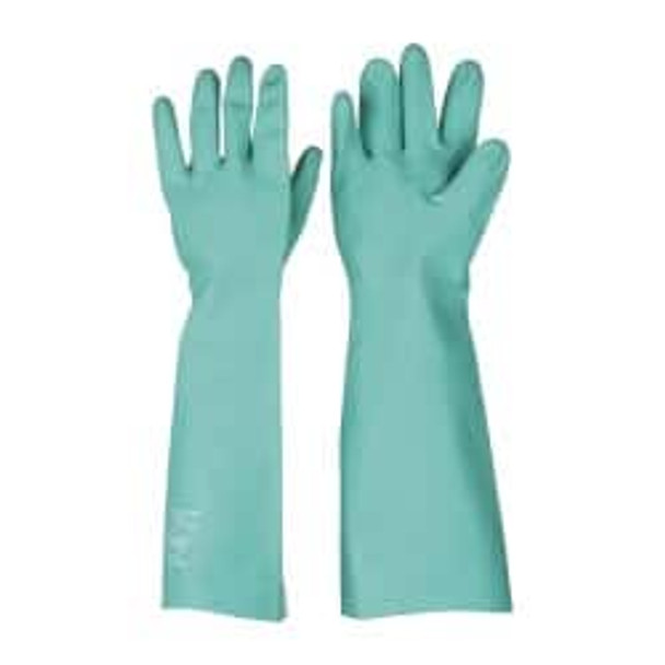 Chemical Resistant Gloves: X-Large, 22 mil Thick, Nitrile-Coated, Nitrile, Unsupported - 255695