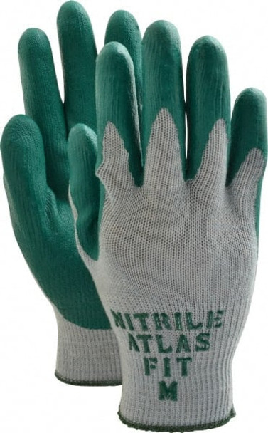 General Purpose Work Gloves: Medium, Nitrile Coated, Cotton & Polyester - 6638027