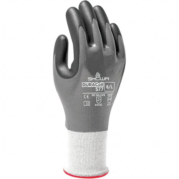 Cut, Puncture & Abrasive-Resistant Gloves: Size S, ANSI Cut A3, ANSI Puncture 2, Nitrile, ATA & HPPE Blend - 10987147