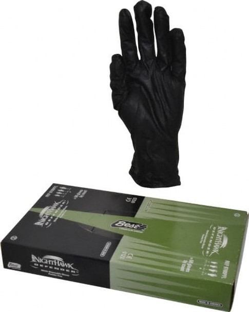 Size L, 6 mil, Industrial Grade, Powder Free Nitrile Disposable Gloves - 40627937