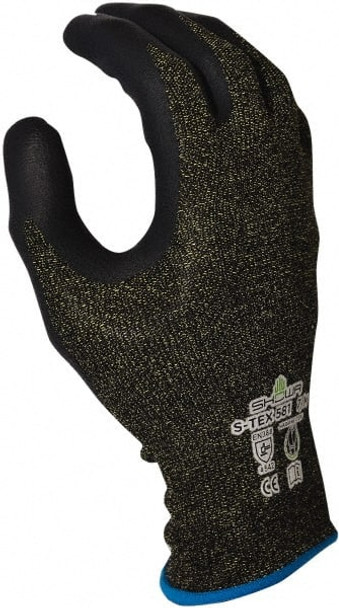 Cut & Abrasion-Resistant Gloves: Size 2XL, ANSI Cut A5, Foam Nitrile, Polyester, Nylon, Stainless Steel & Kevlar - 41579442