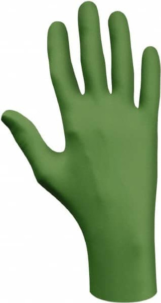 Size S, 4 mil, Industrial Grade, Powder Free Biodegradable Nitrile Disposable Gloves - 52034329