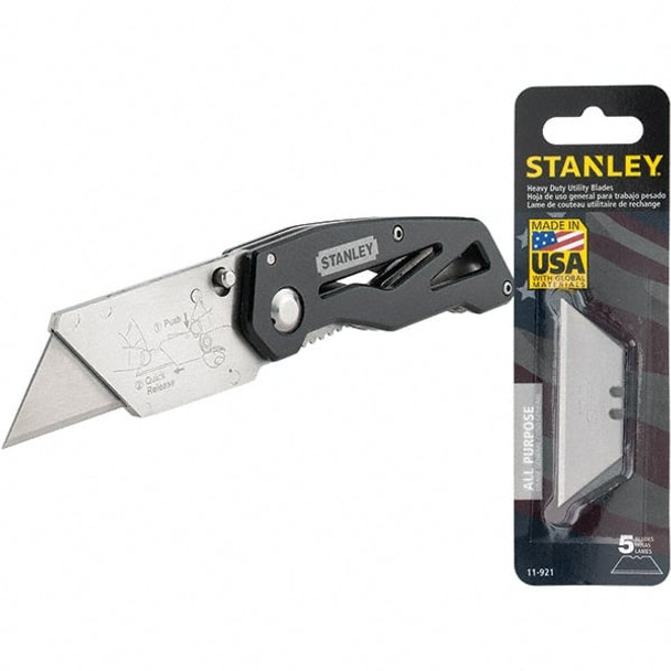 2-7/16in Blade Fixed Blade Folding Utility Knife - 94862844
