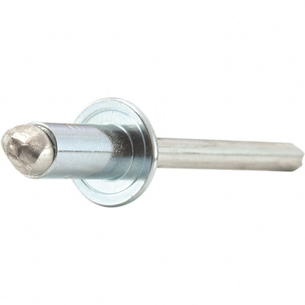 Size 4 Dome Head Steel Open End Blind Rivet - 47845490