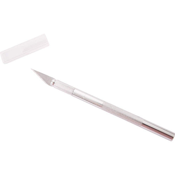 Hobby Knives; Knife Type: Hobby Knife ; Trade Type: #1 Knife with Safety Cap ; Blade Type: K1 ; Blade Material: SK5 Steel ; Overall Length (Inch): 5-25/32 ; Blade Length (Inch): 1-35/64 - 19545599