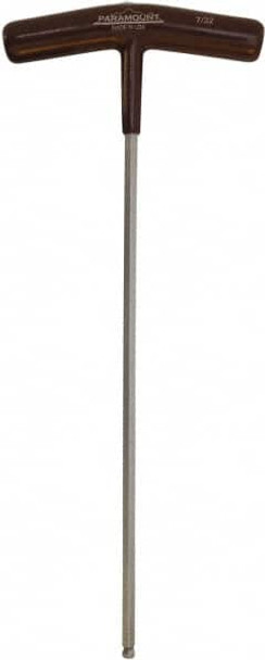 7/32" Hex, T-Handle Cushion Grip, Ball End Hex Key - 36479764
