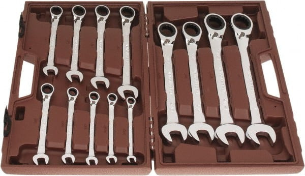 13 Pc, Reversible Ratcheting Combination Wrench Set - 62492145