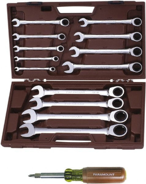 24 Piece Ratchet Wrench Set & Screwdriver/Nut Driver Set - 91499301