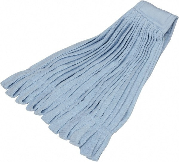 2-1/2in Blue Head Band, Medium Microfiber Loop End Mop Head - 49228067