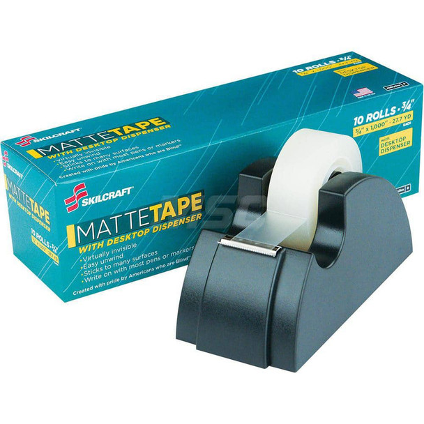Table Top Tape Dispensers; Style: Single Roll ; Mount Type: Table/Desk ; Tape Width: 3/4 ; Tape Core Diameter: 1 - 94737350
