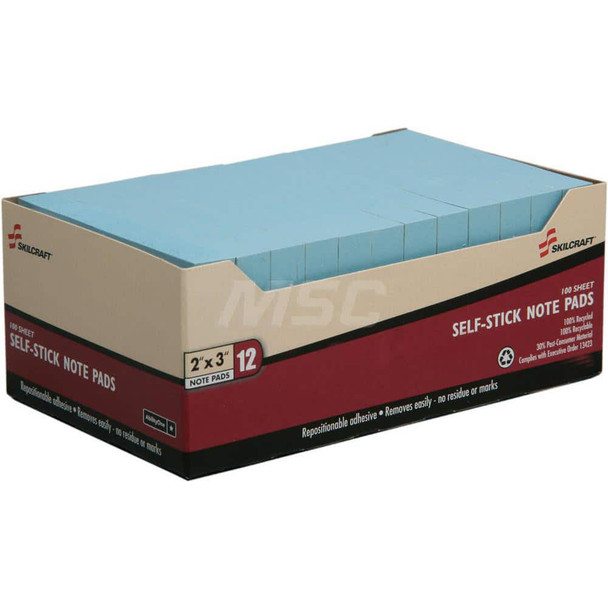 Note Pads, Writing Pads & Notebooks; Writing Pads & Notebook Type: Writing Pad ; Size: 2 x 3 ; Number of Sheets: 1200 ; Color: Blue - 94736824