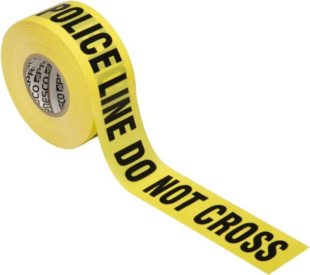 Barricade & Flagging Tape; Tape Type: Barricade ; Legend: Police Line - Do Not Cross ; Legend: Police Line - Do Not Cross ; Material: Polyethylene ; Material: Polyethylene ; Thickness: 3mil - 38648242