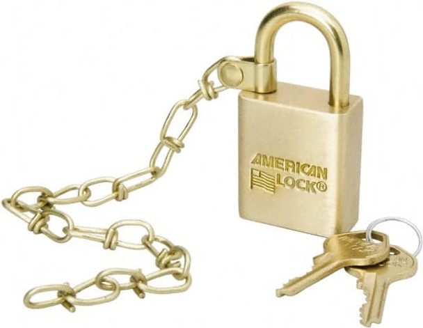 Padlocks; Keyed: Keyed Alike ; Shackle Clearance: 1 (Inch); Shackle Width: 1-1/2 ; Shackle Diameter: 1/4 (Inch) - 40835464