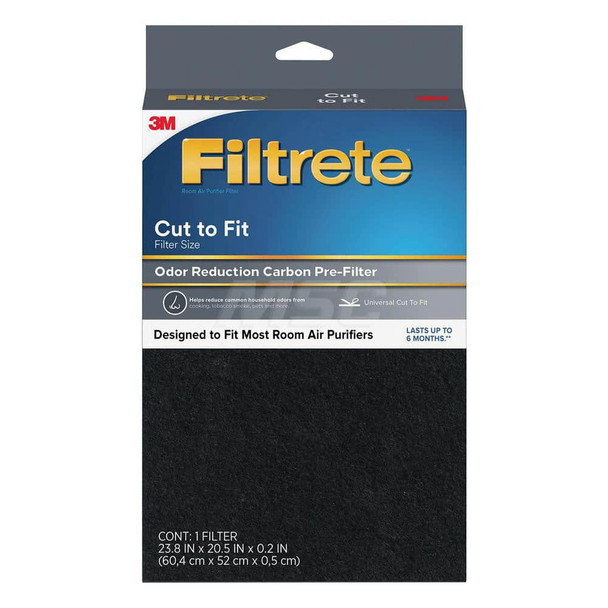 Pleated & Panel Air Filters; Filter Type: Carbon ; Nominal Height (Inch): 23.8 ; Nominal Width (Inch): 20.5 ; Nominal Depth (Inch): 0.2 ; Particle Capture Efficiency (%): 20-30 ; MERV Rating: 12 - 10805489