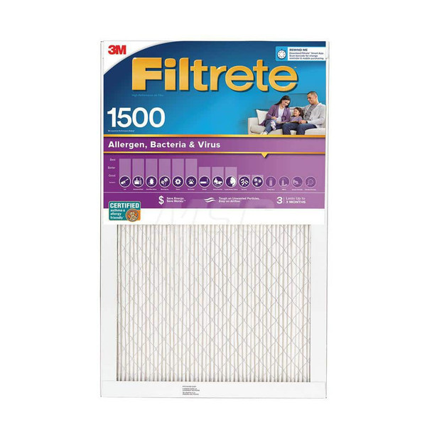 Pleated & Panel Air Filters; Filter Type: Electrostatic ; Nominal Height (Inch): 12 ; Nominal Width (Inch): 24 ; Nominal Depth (Inch): 1 ; Particle Capture Efficiency (%): 90 ; MERV Rating: 12 - 10805513